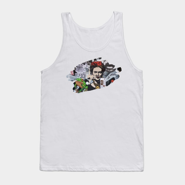 Frida Graffiti Splash Art Print 1 Tank Top by Auto-Prints